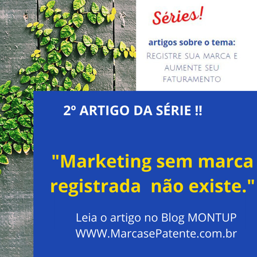 segundo artigo da série " Registre sua marca e aumente seu faturamento" - Blog Montup e Brandor Marcas